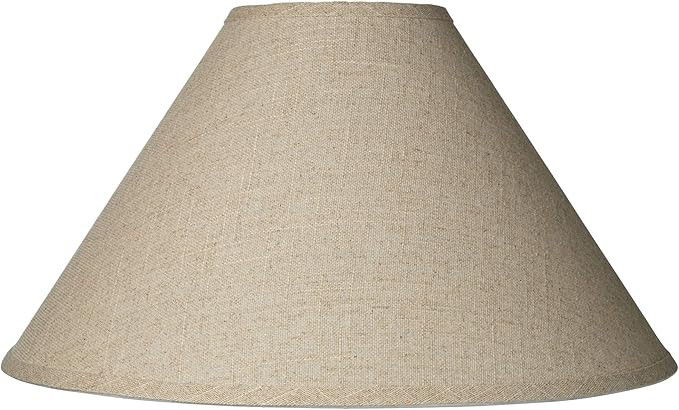 Fine Burlap Large Empire Lamp Shade 6" Top x 19" Bottom x 10.5" High x 12" Slant (Spider) Replace... | Amazon (US)