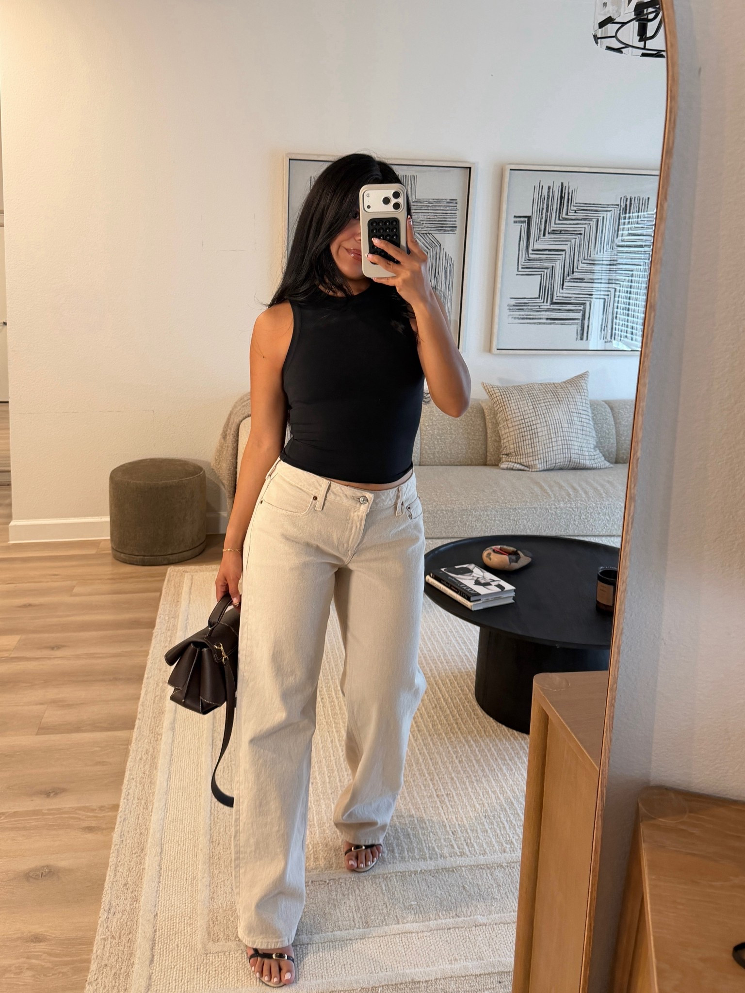 Size 27 regular jeans + small top