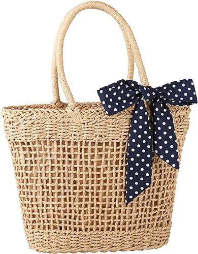 YXILEE straw bag - small beach bags for women -Travel women handbags totes - Hobo Summer Handwove... | Amazon (US)