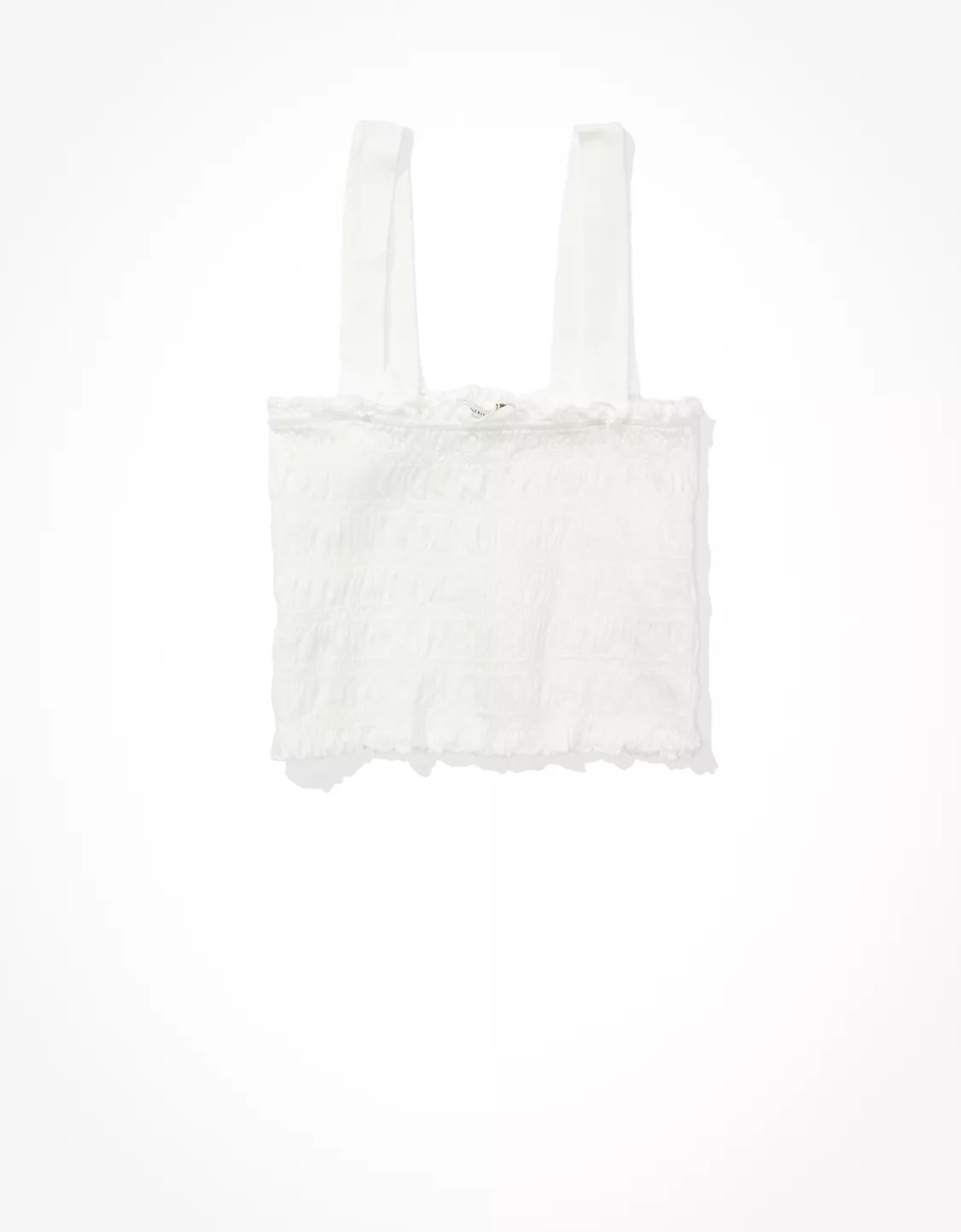 AE Cropped Smocked Tank Top | American Eagle Outfitters (US & CA)