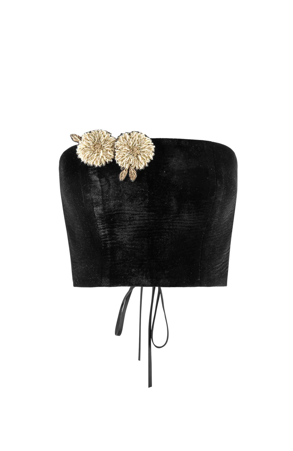 Rosa Embellished Bustier - Black | Rosewater Collective