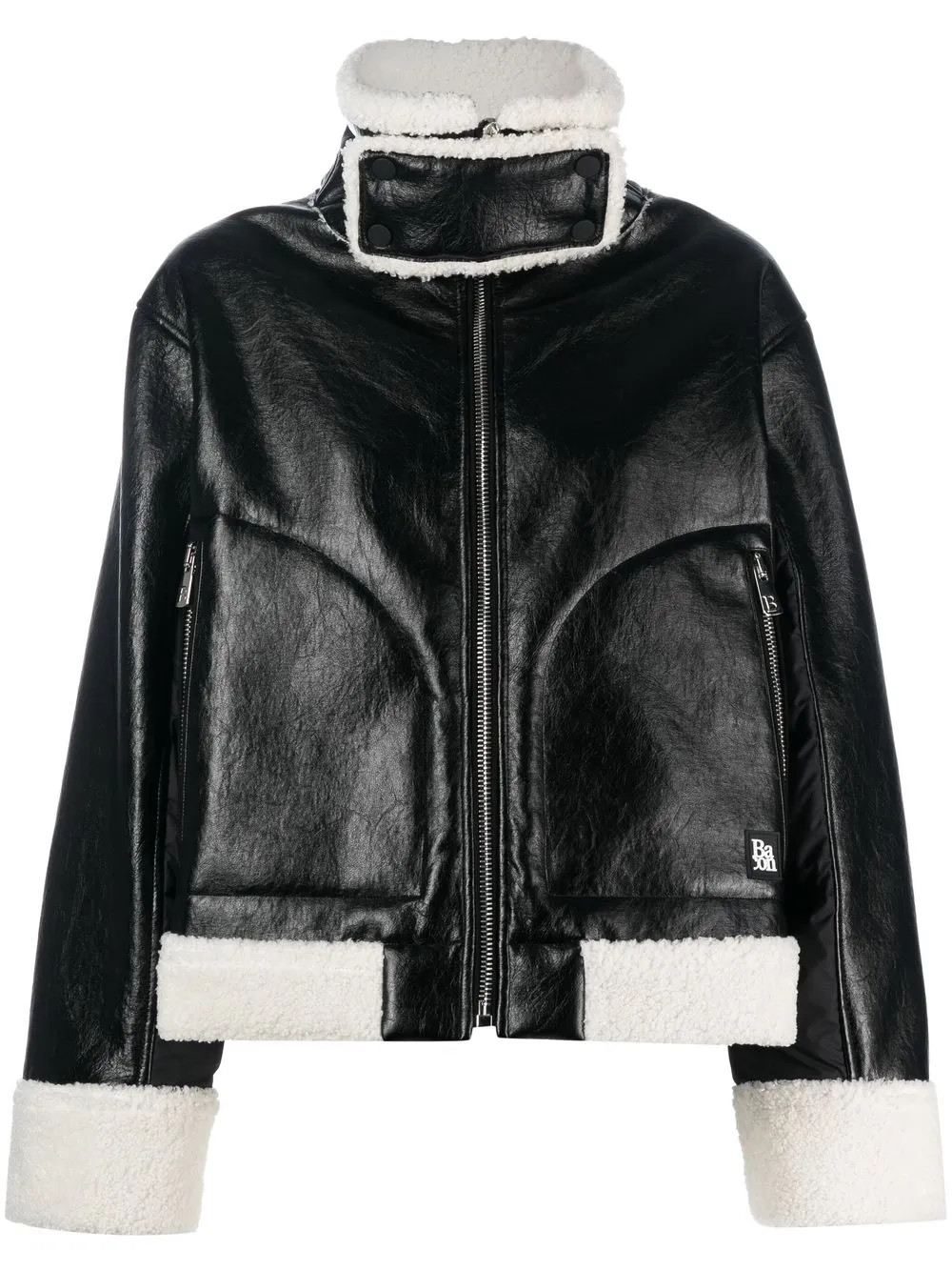 Bacon Faux shearling-trim Jacket - Farfetch | Farfetch Global