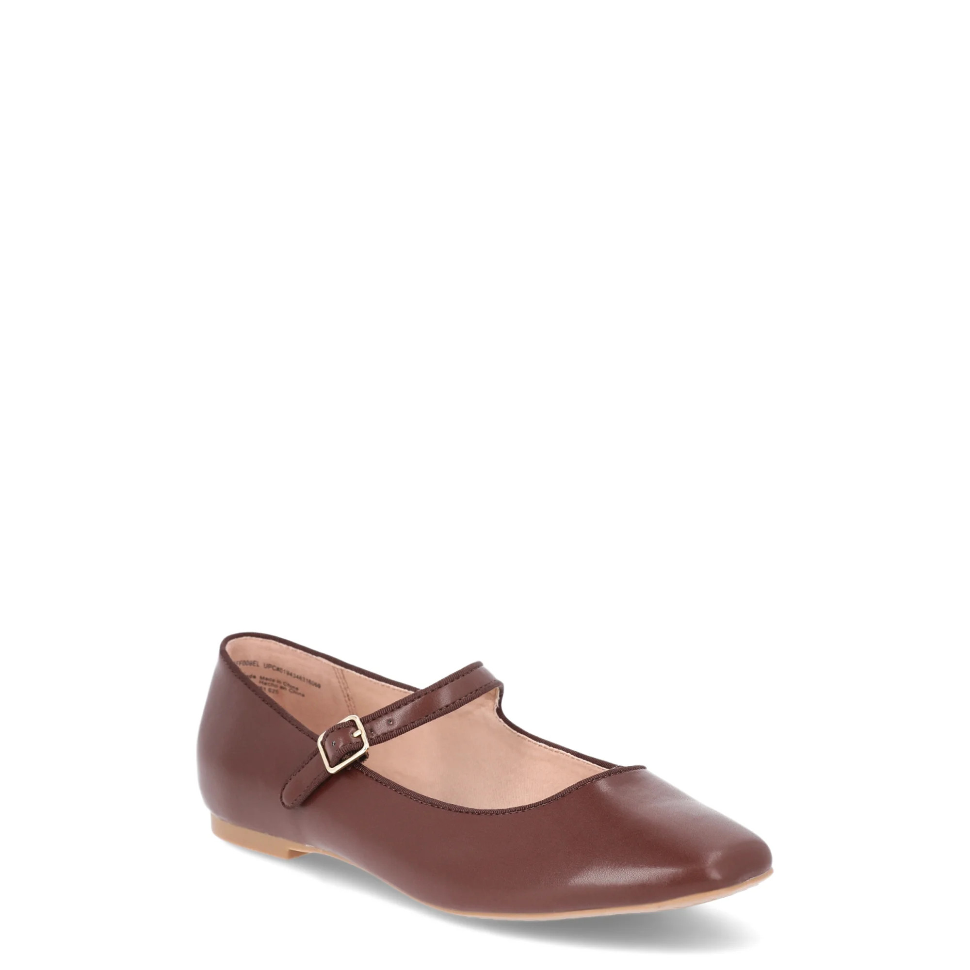 Time and Tru Women's Faux Leather Mary Jane Flats | Walmart (US)