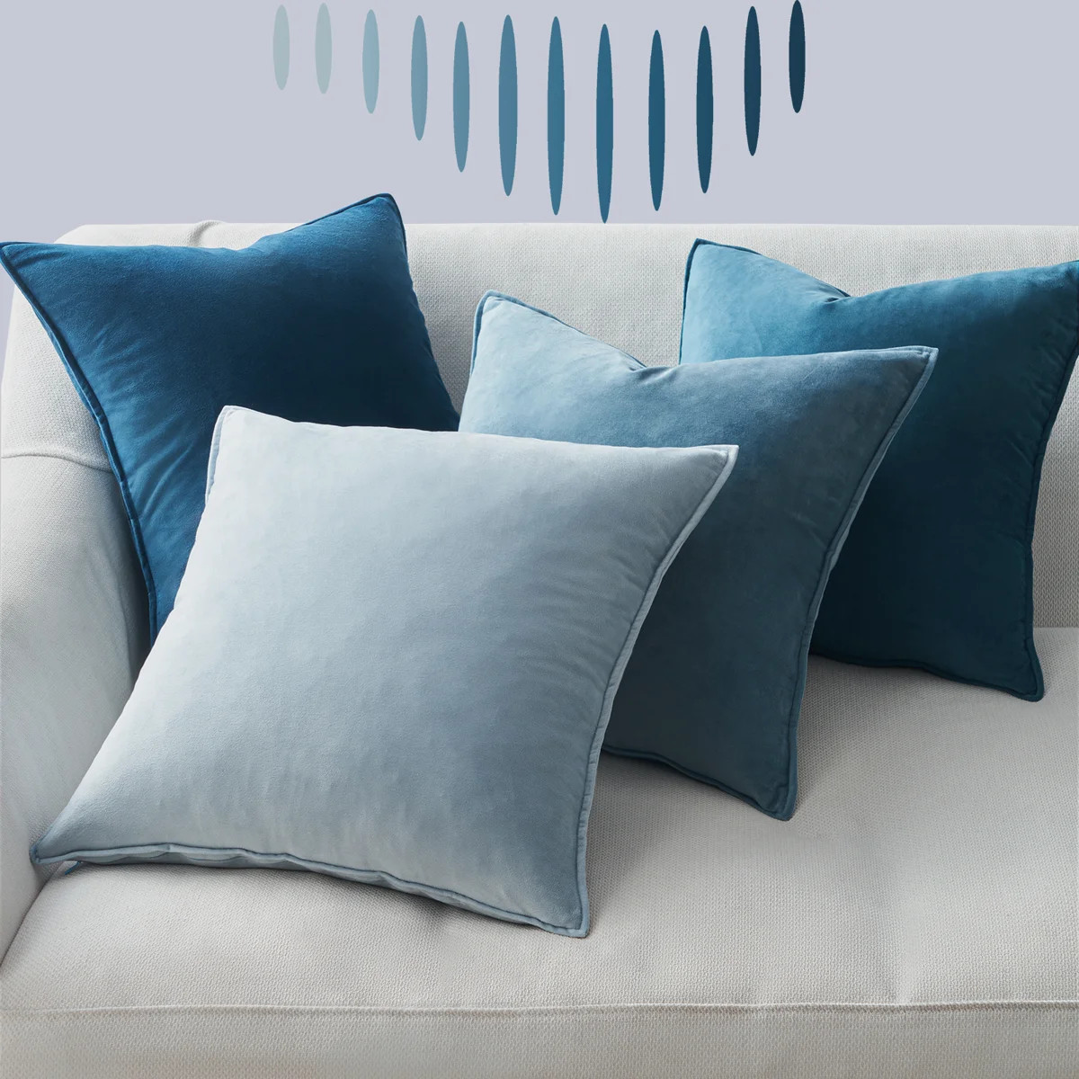 Velvet Reversible Pillow Cover (Set of 4) | Wayfair North America