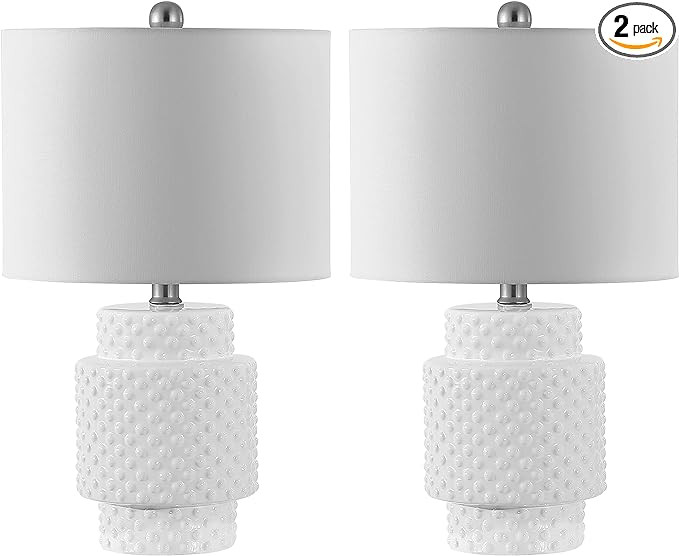 SAFAVIEH Lighting Collection Sonter Modern White 21-inch Bedroom Living Room Home Office Desk Nig... | Amazon (US)