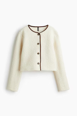 H & M - Teddy Fleece Cardigan - Beige | H&M (US + CA)