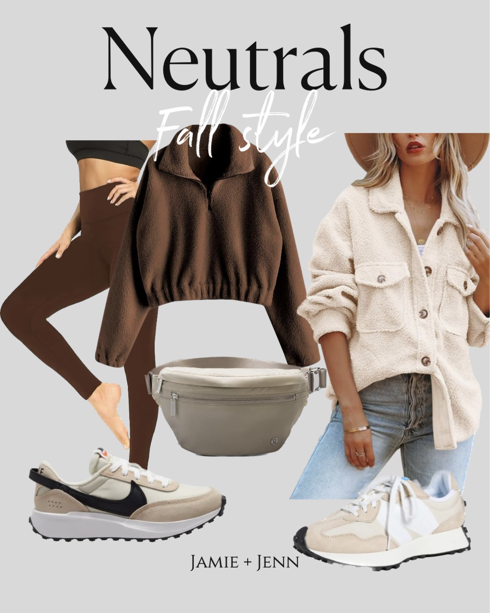 Neutrals for your Fall style! 

#style #fashion #comfy #leggings #newbalance #nike

#LTKtravel #LTKsalealert #LTKstyletip