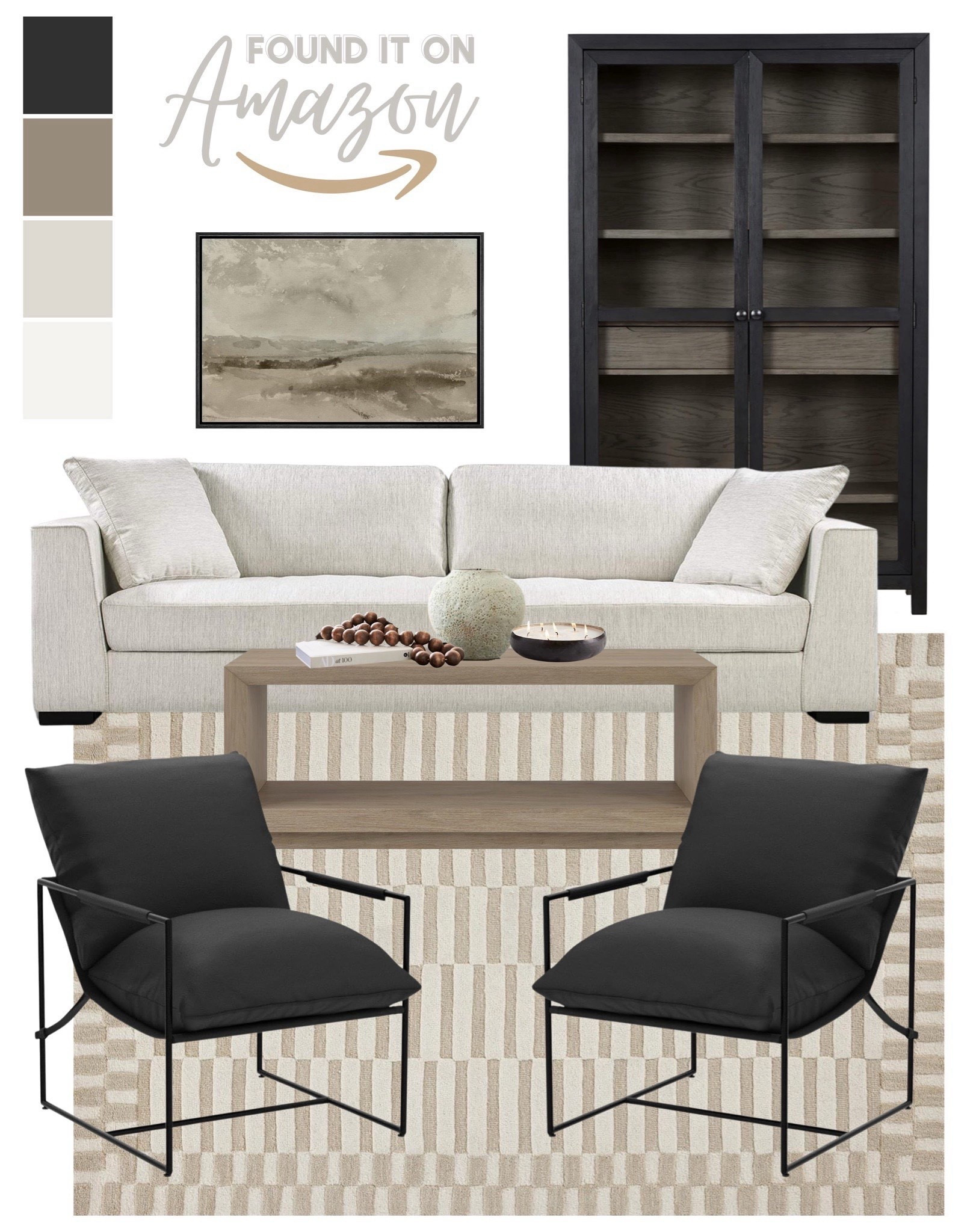 Modern classic living room mood board, living room decor from Amazon, modern classic Amazon finds #Amazon 


#LTKHome #LTKStyleTip #LTKSaleAlert