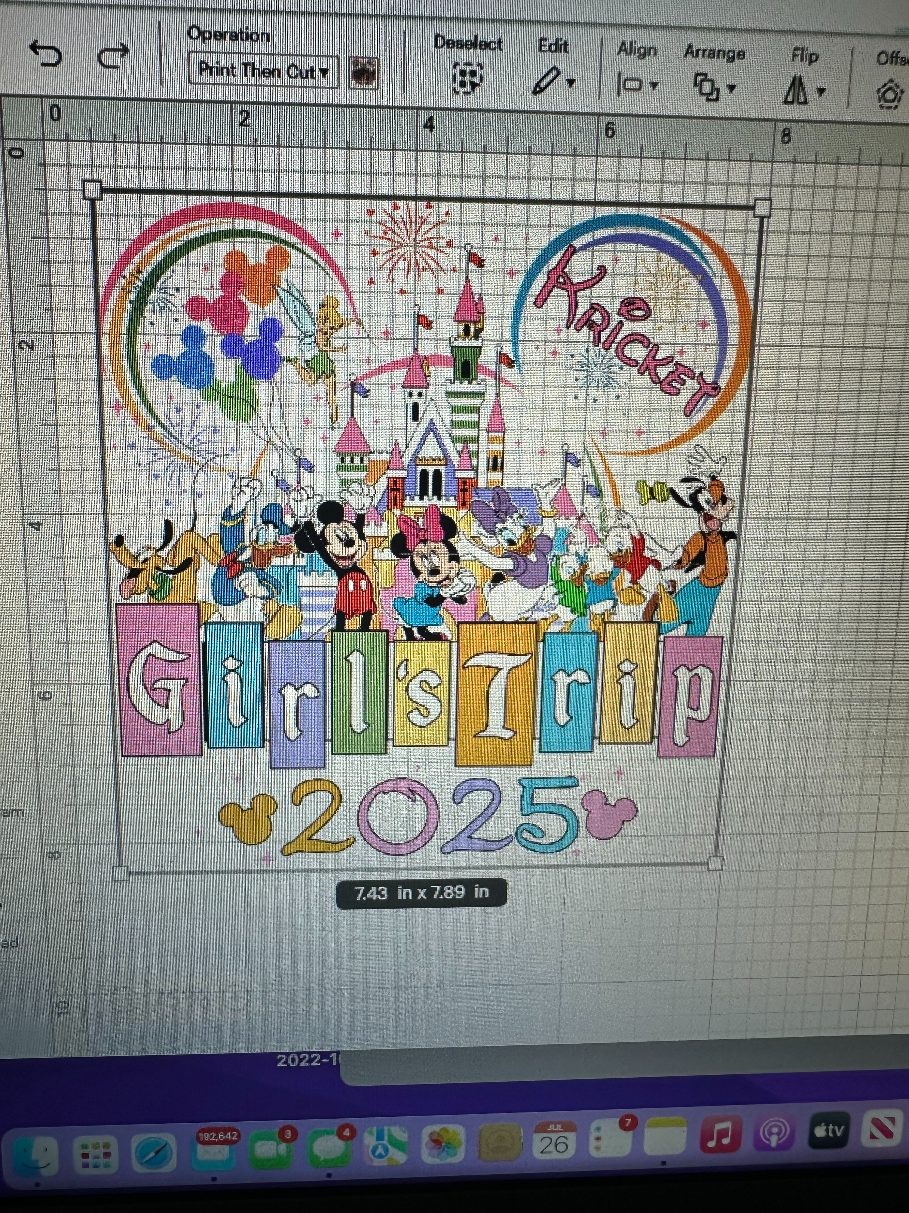 The countdown has officially begun!

**TIP** Top loading printer is essential for this project.

#girlstrip #princess #disney #waterbottle 

 #LTKTravel #LTKKids #LTKFamily