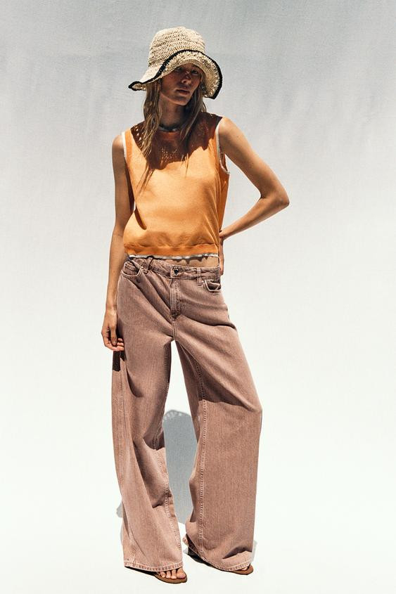 DOUBLE LAYER KNIT LINEN BLEND TOP | Zara US