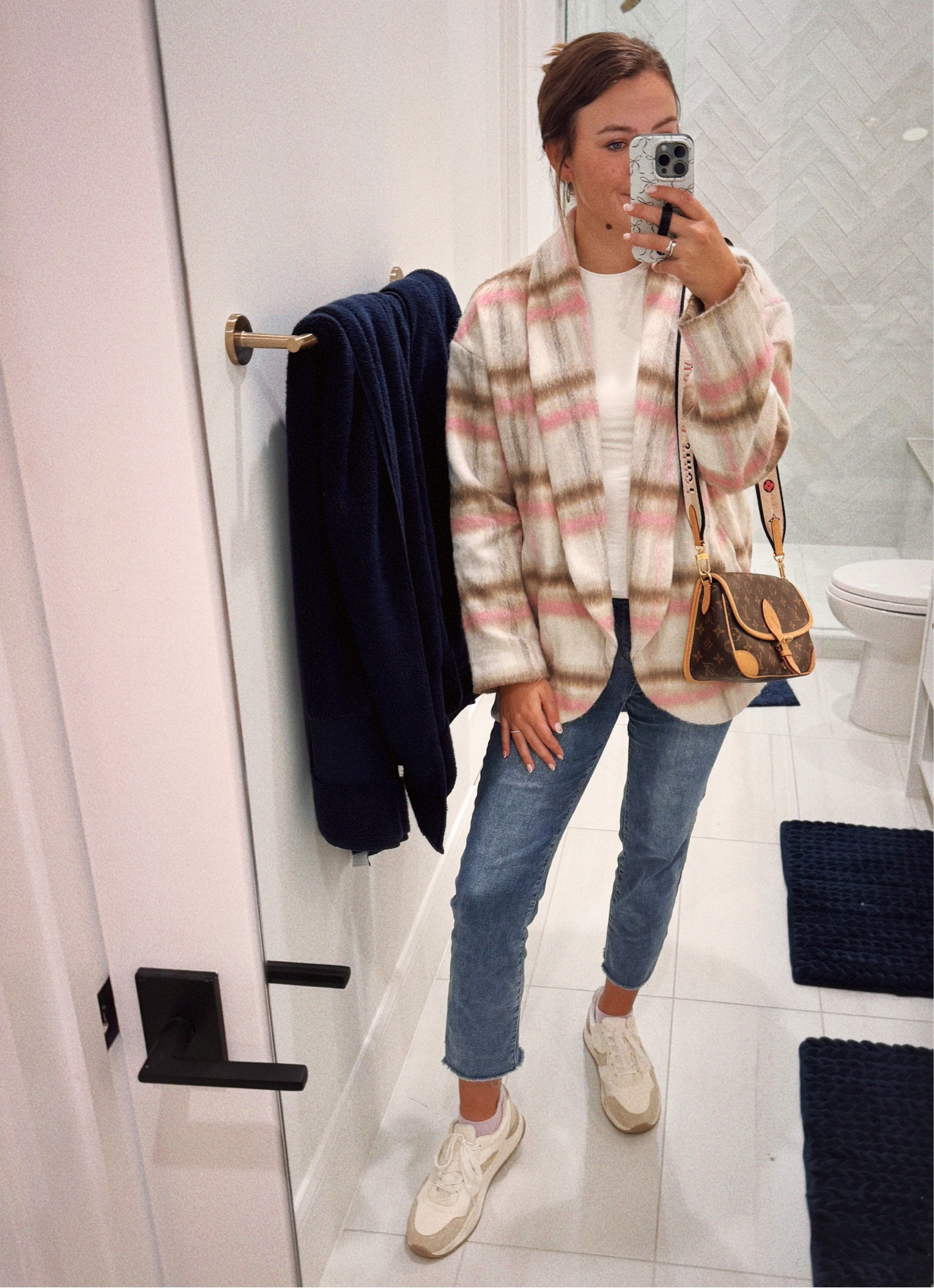 Ootd! Talulah shacket!!! On sale and the cutest! And the best basic under shirt from Amazon that is an off white cream color that is perfect for layering with things that aren’t exactly white!!! Wearing a size small in shacket

#LTKFindsUnder50 #LTKSaleAlert #LTKStyleTip