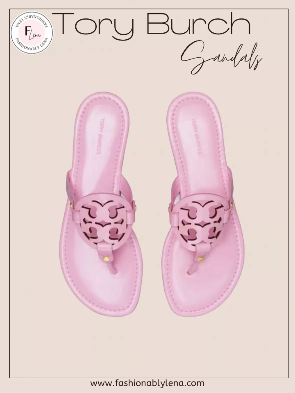 pink tory burch sandals