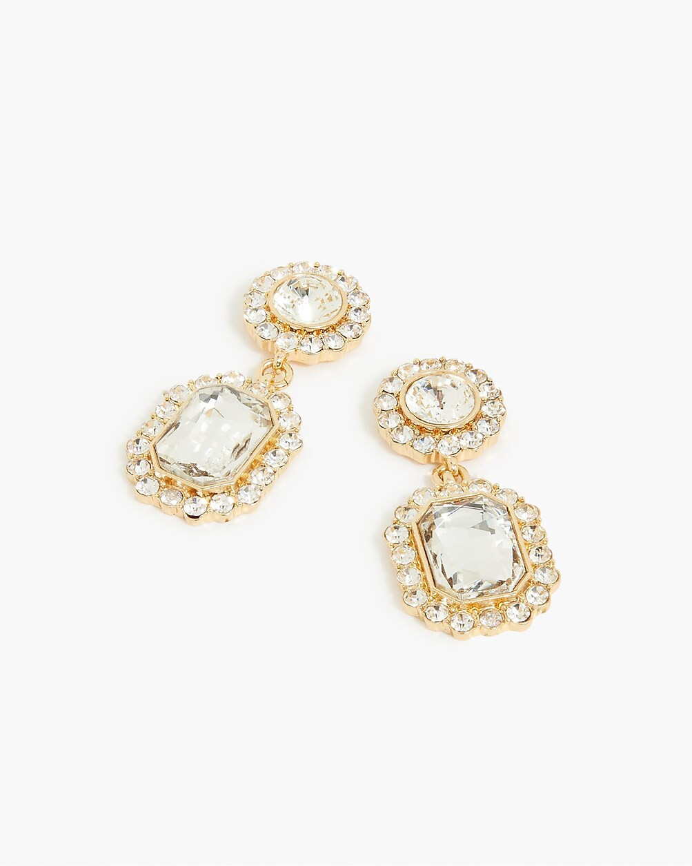 Crystal drop earrings | J.Crew Factory