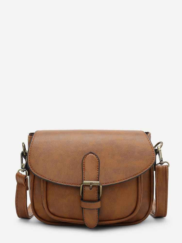 Buckle Detail Saddle Bag | SHEIN