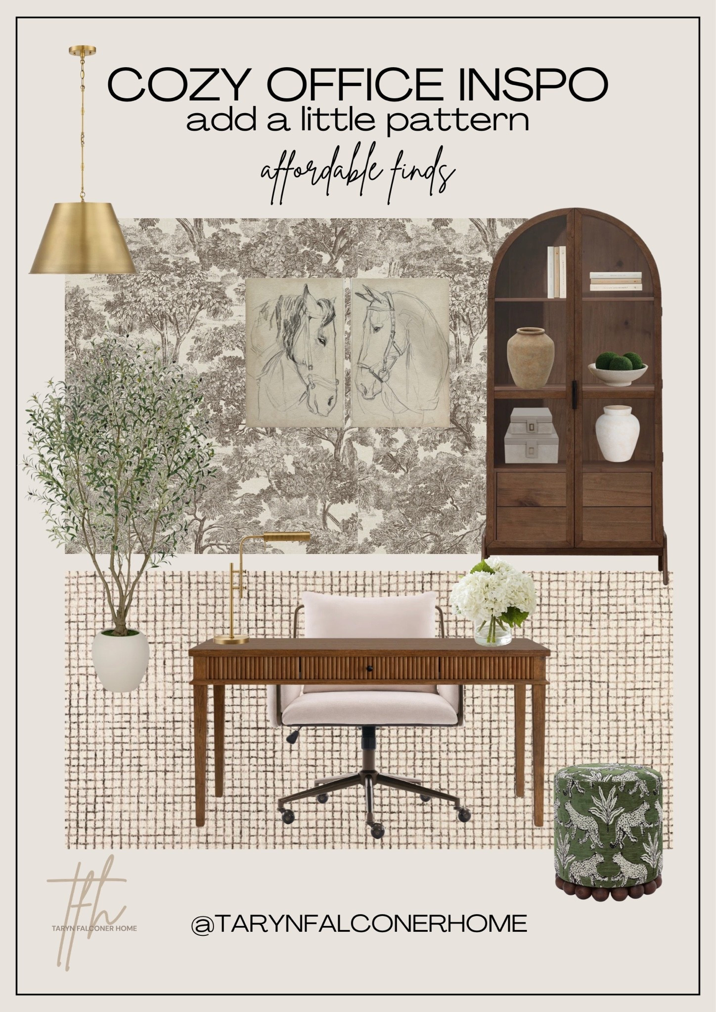 The coziest office! A little pattern goes a long way. Check out these beautiful pieces and that gorgeous wallpaper👌🏼

#office #officefinds #homedecor #homefurniture #decor #officedecor #affordable

#LTKhome