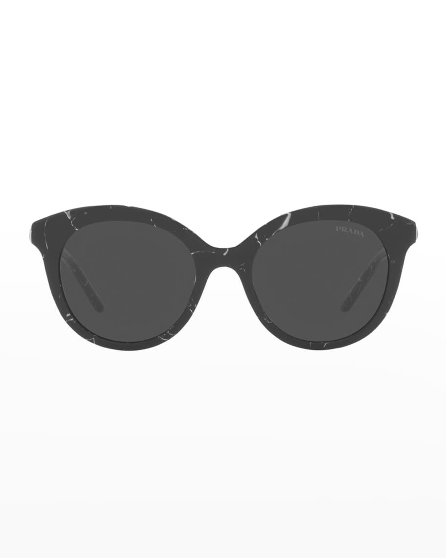 Prada 0PR 02YS Round Gradient Sunglasses | Neiman Marcus