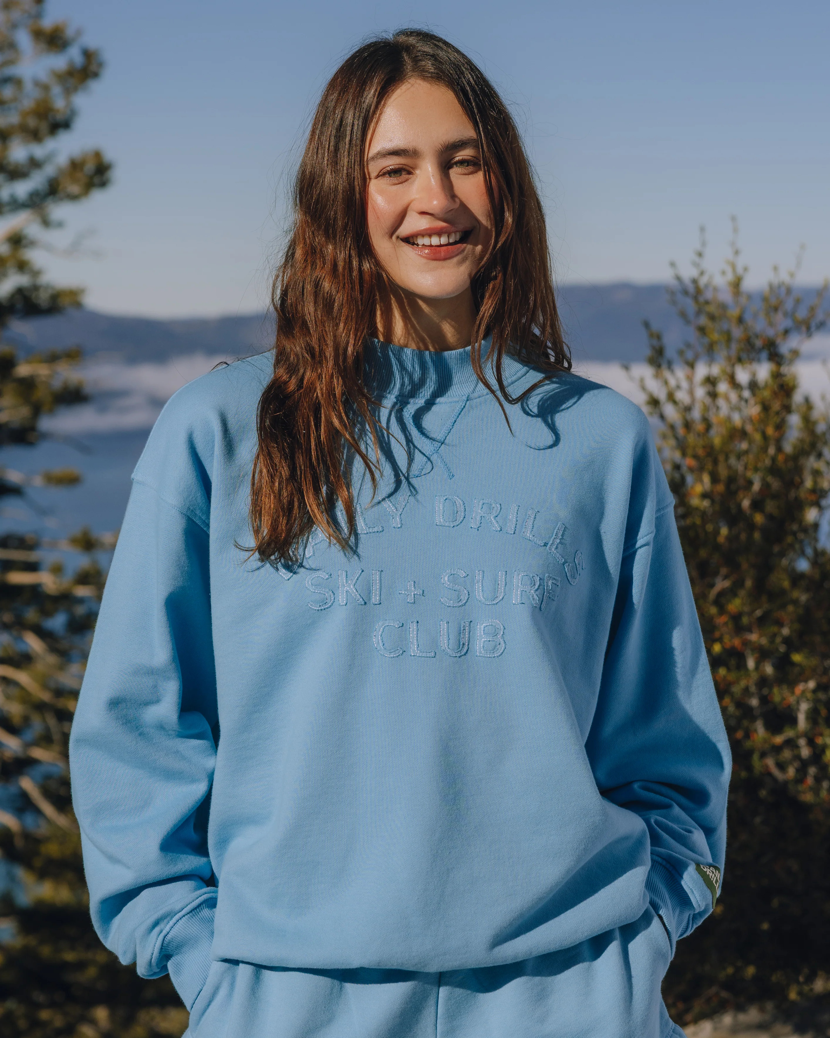 Oversized Vintage Ski + Surf Crew - Malibu | Daily Drills LLC