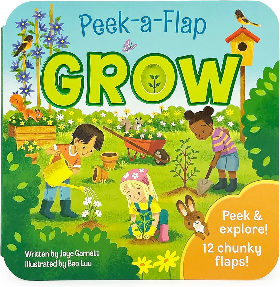 Peek-a-Flap Grow Children's Lift-a-Flap Board Book - Teaching Children How All Things in the Worl... | Amazon (US)