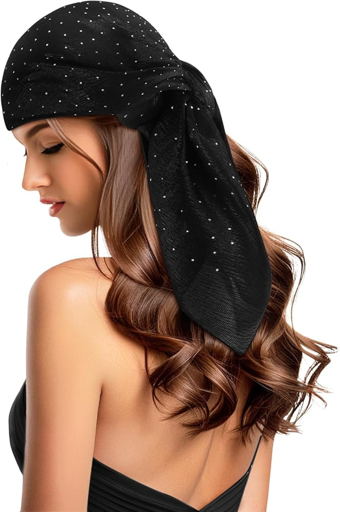 GERINLY Fashion Head Scarf for Women Hair, 35 Inch Square Bandana, 90s Scarf Top Shawl Wraps | Amazon (US)