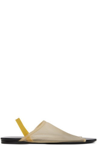 Beige Clear Sandals | SSENSE