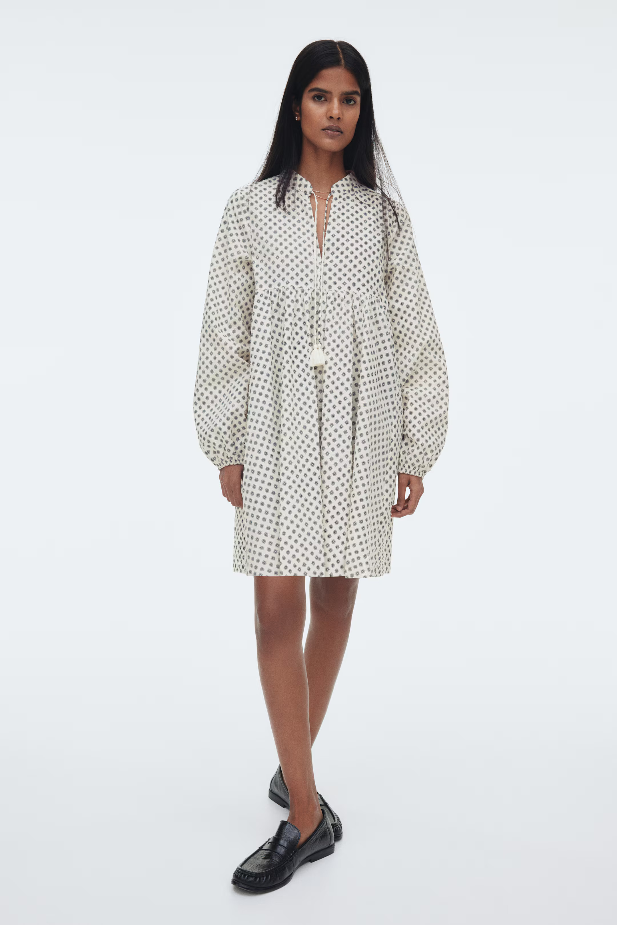 Tie-Detail Cotton Dress | H&M (US + CA)