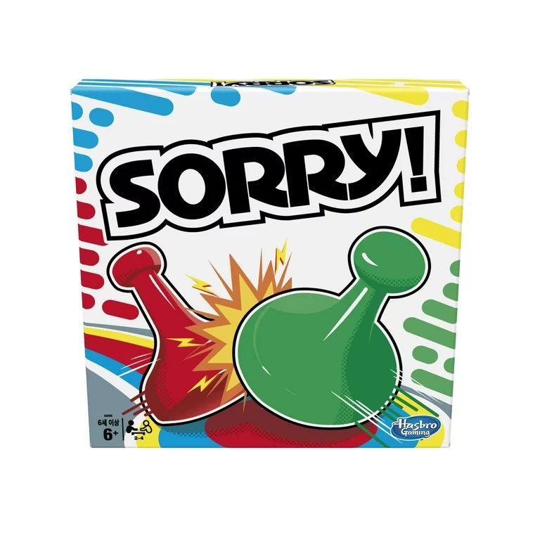 Sorry! Classic Hasbro Board Game for Kids Ages 6 and Up - Walmart.com | Walmart (US)