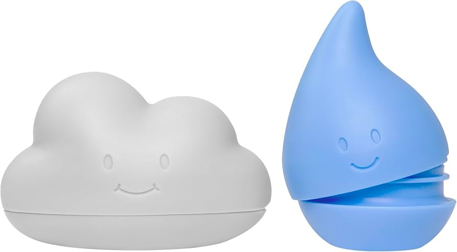 Ubbi Muted Color Cloud and Droplet Silicone Bath Squeeze Toys for Toddlers and Baby, Fun Bath Tim... | Amazon (US)