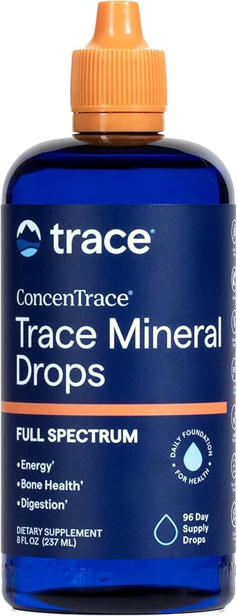 Trace Mineral Drops 8 fl oz Liquid Mineral Supplement with 70+ Essential Minerals from Great Salt... | Amazon (US)
