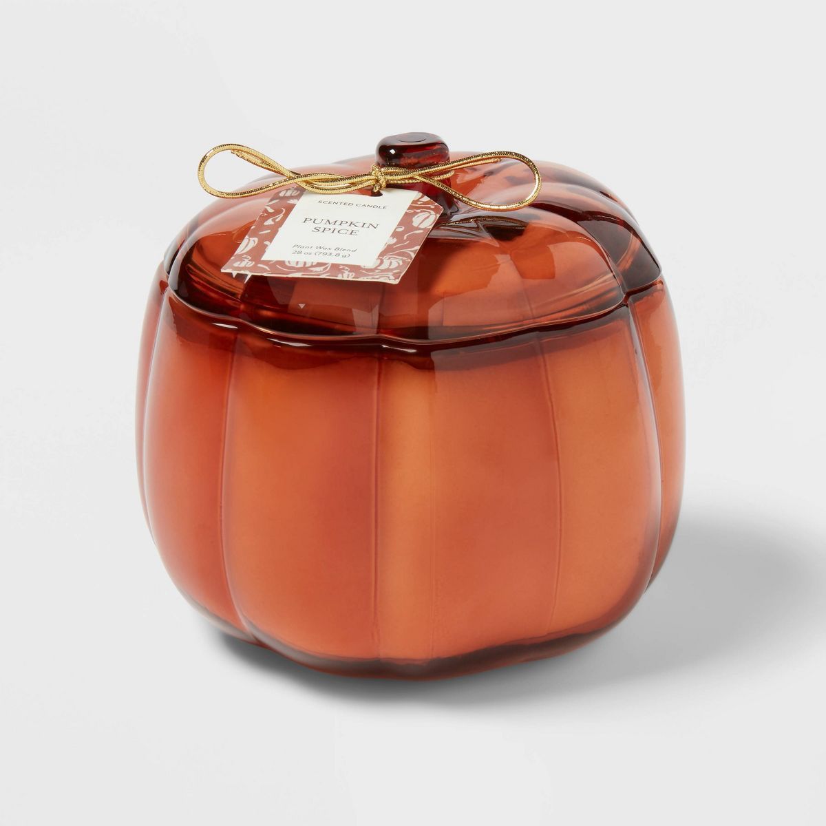 4oz Small Glass Figural Pumpkin Spice Candle Orange - Threshold™ | Target