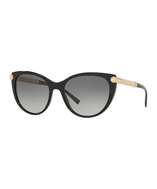 Versace Sunglasses BLACK - Black Cat-Eye Sunglasses | Zulily