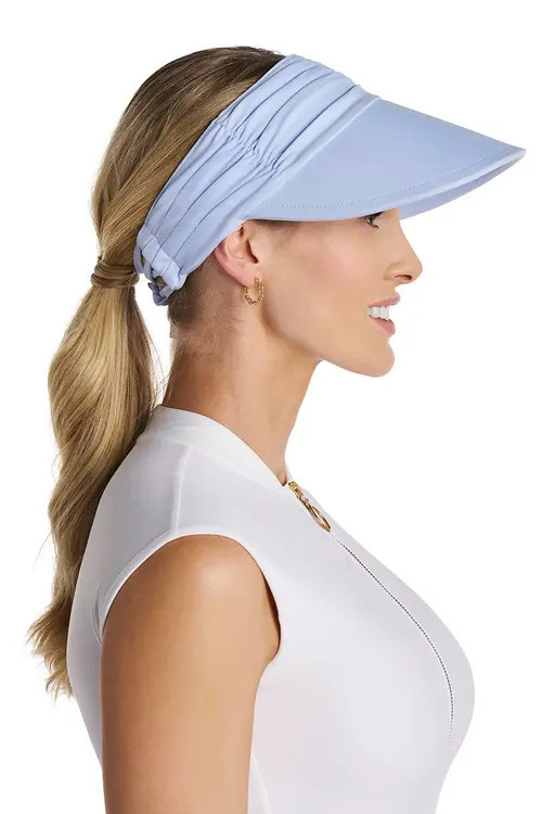 Coolibar Women's Exuma Swim Visor, UPF 50+ Sun Protection in Periwinkle Purple at Nordstrom | Nordstrom