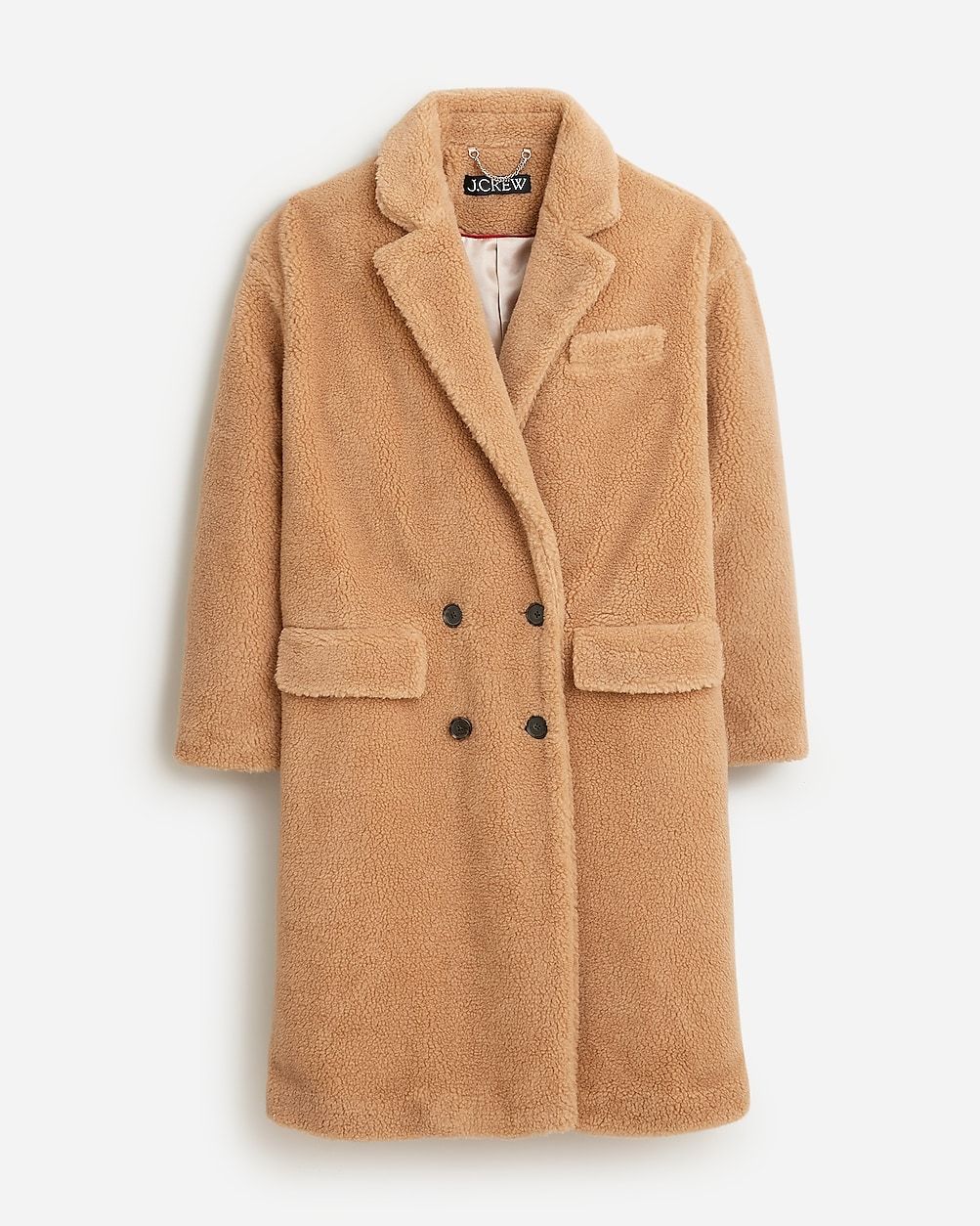 Relaxed topcoat in sherpa blend | J.Crew US