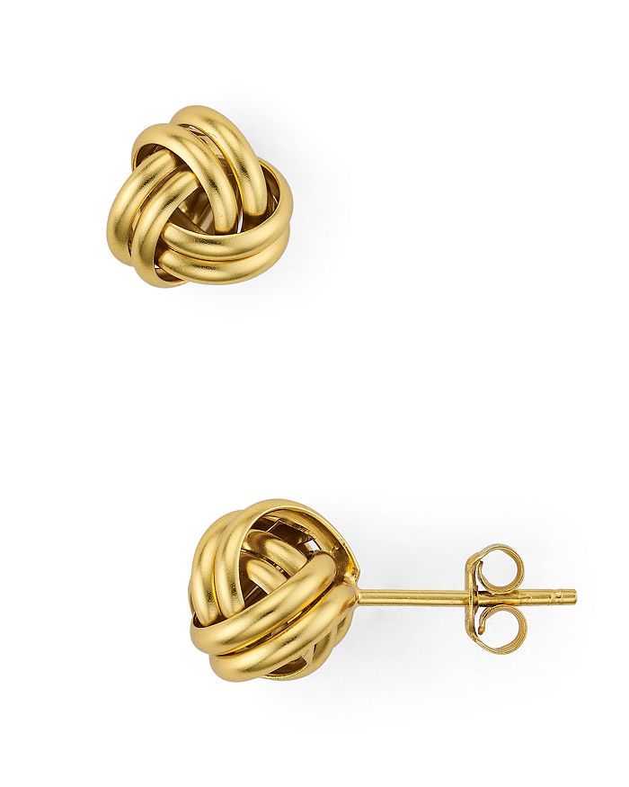 AQUA
            
    
                
                    Love Knot Stud Earrings in 18K Gold-P... | Bloomingdale's (US)
