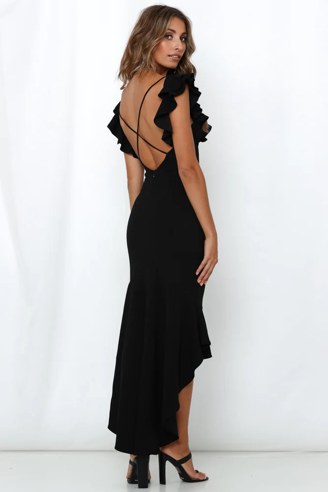 The Hills Maxi Dress Black | Hello Molly (AU)