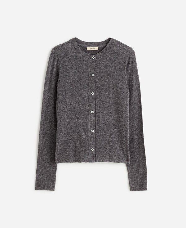 Wool-Blend Crewneck Cardigan | Madewell | Madewell