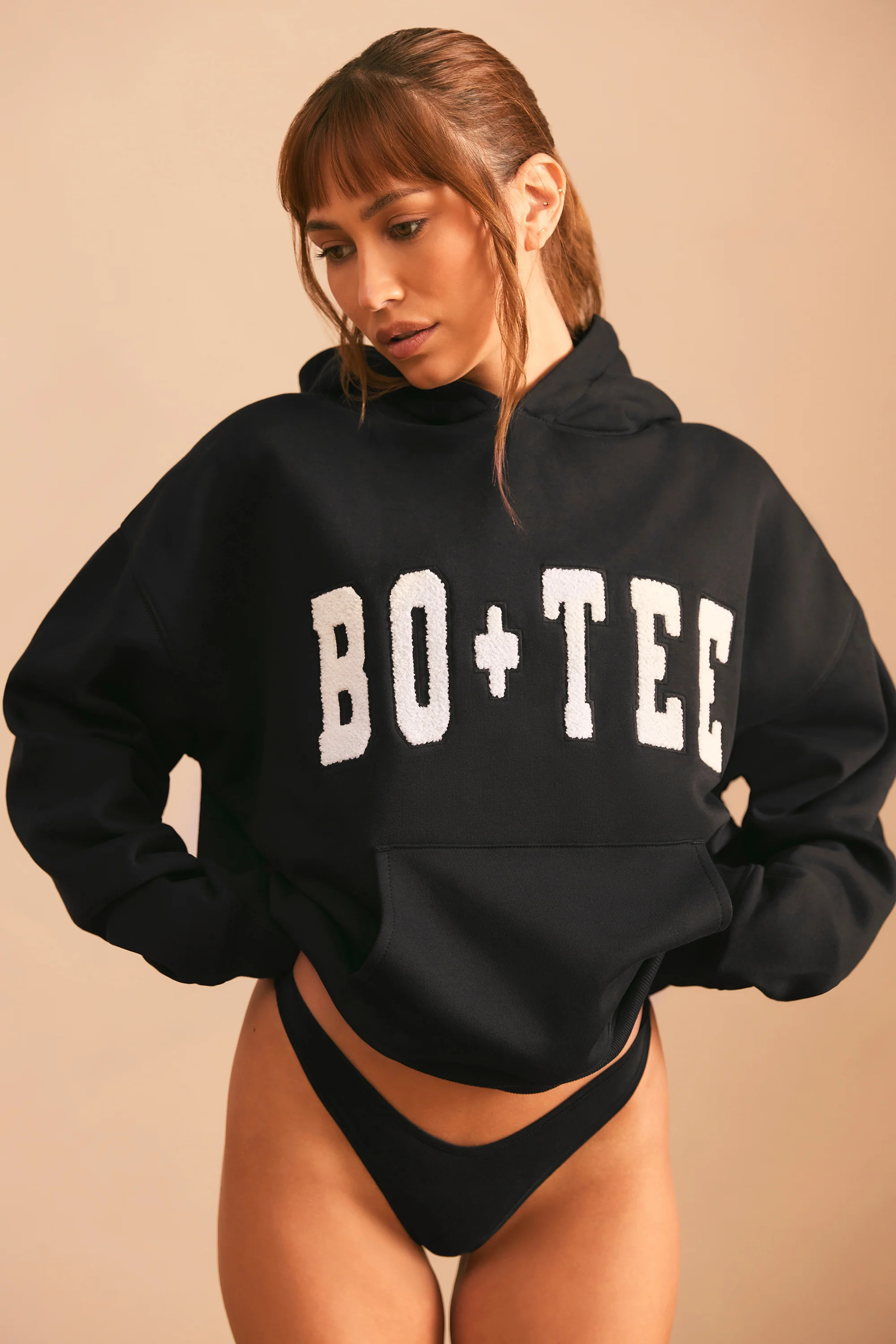 Oversized Hoodie in Black | Oh Polly