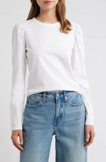 Easy Puff Sleeve Cotton Top | Nordstrom
