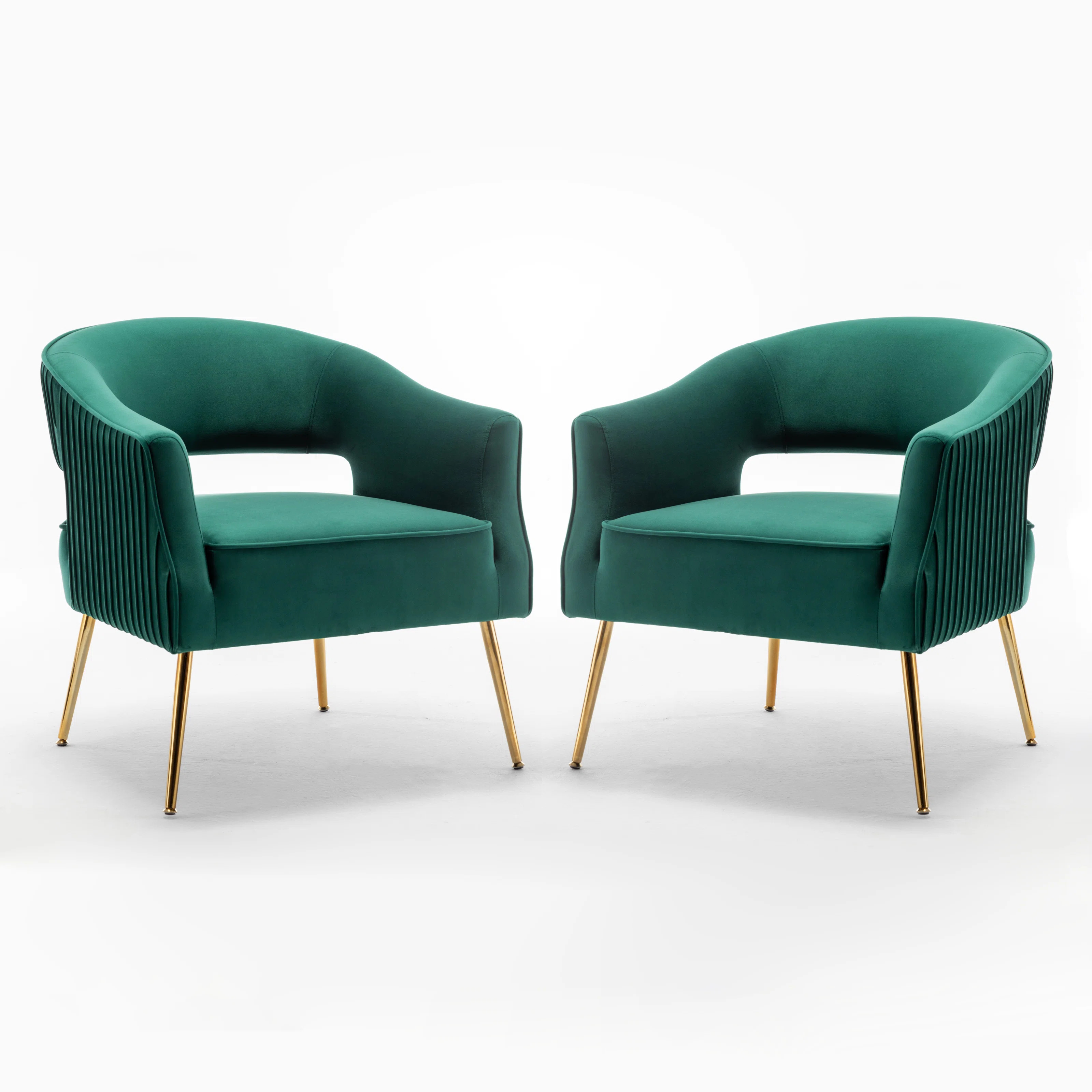 Chynna Velvet Armchair (Set of 2) | Wayfair North America
