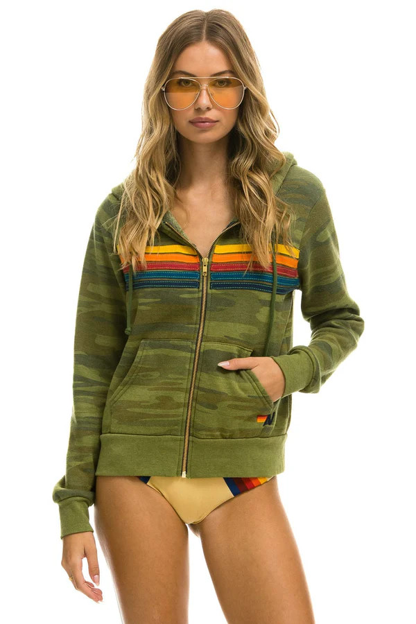5 STRIPE HOODIE - CAMO | Aviator Nation