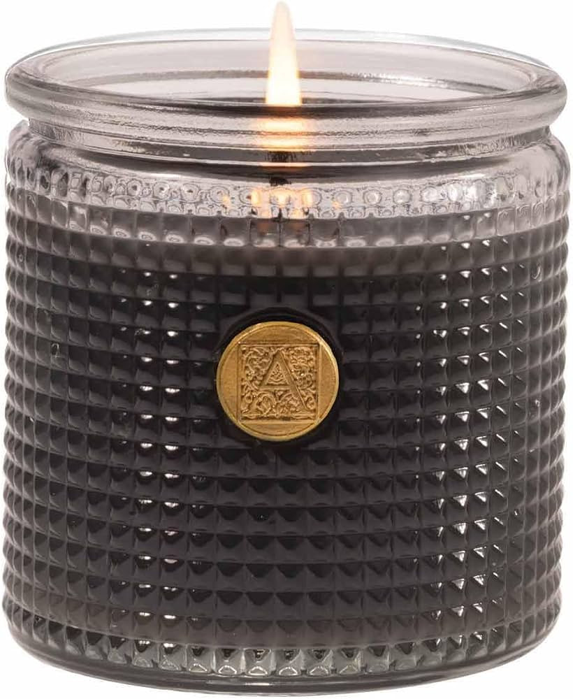 Aromatique Textured Glass Candle, Smoked Vanilla & Santal, 6 Ounce | Amazon (US)