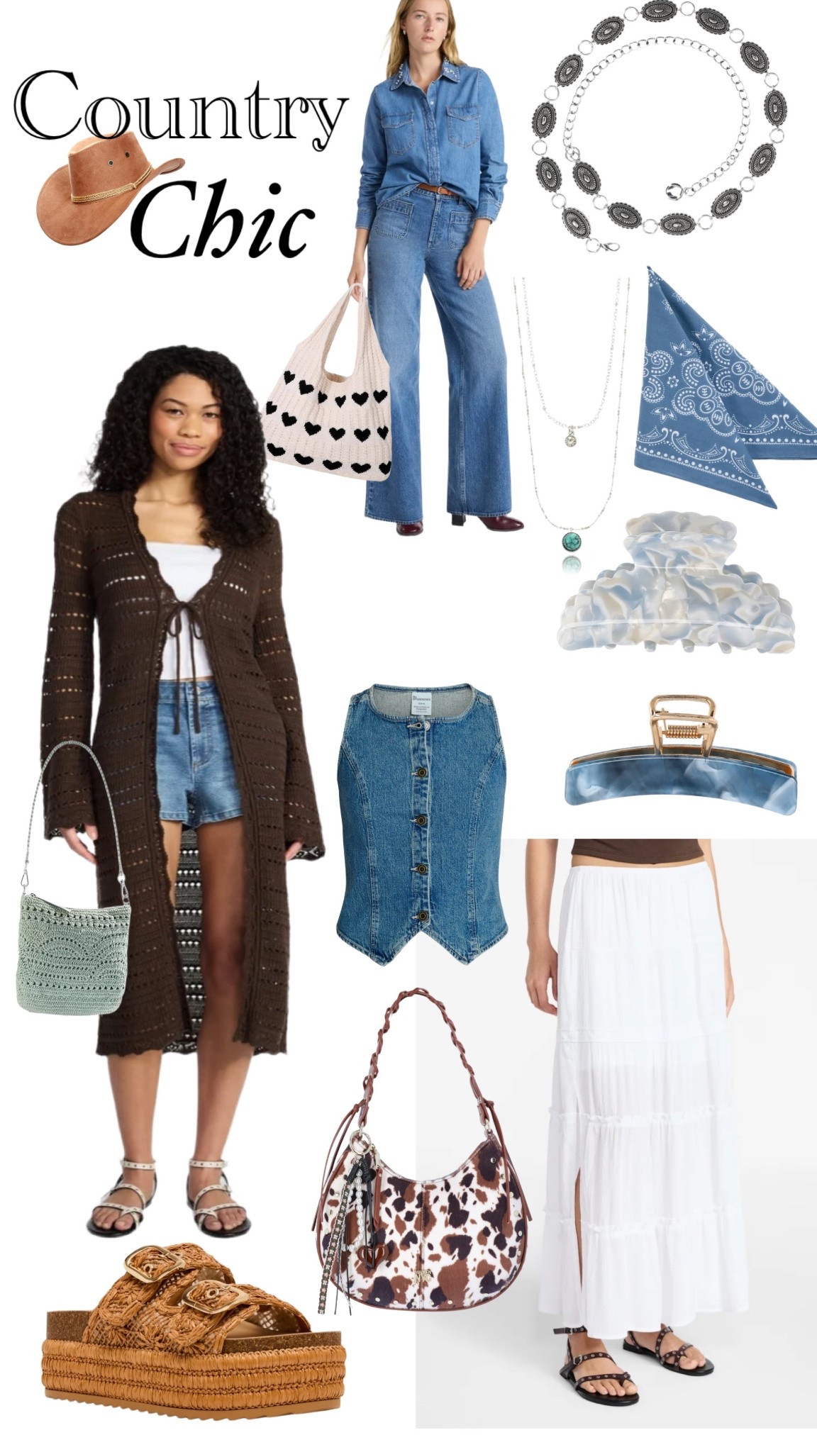 Be festival ready or just be casually country chic. I love the cool girl vibes of a denim vest and a bright white skirt or tee. 
Walmart
Country chic
Festival wear
Cowgirl fashion
Denim vest
Walmart accessoriess

#LTKSeasonal #LTKootd #LTKFestival