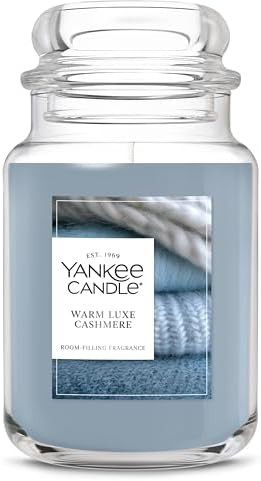 Yankee Candle Warm Luxe Cashmere, Holiday Scented Candle, 22oz Large Jar with up to 150 Hour Burn... | Amazon (US)