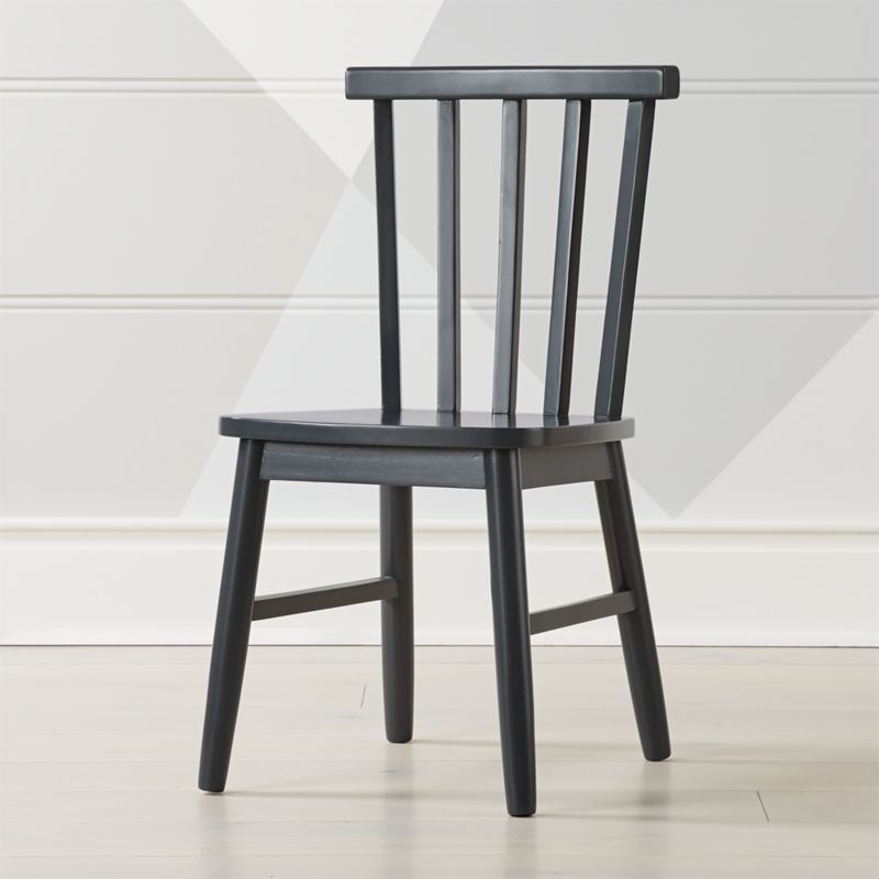 Shore Kids Charcoal Wood Play Chair + Reviews | Crate & Kids | Crate & Barrel