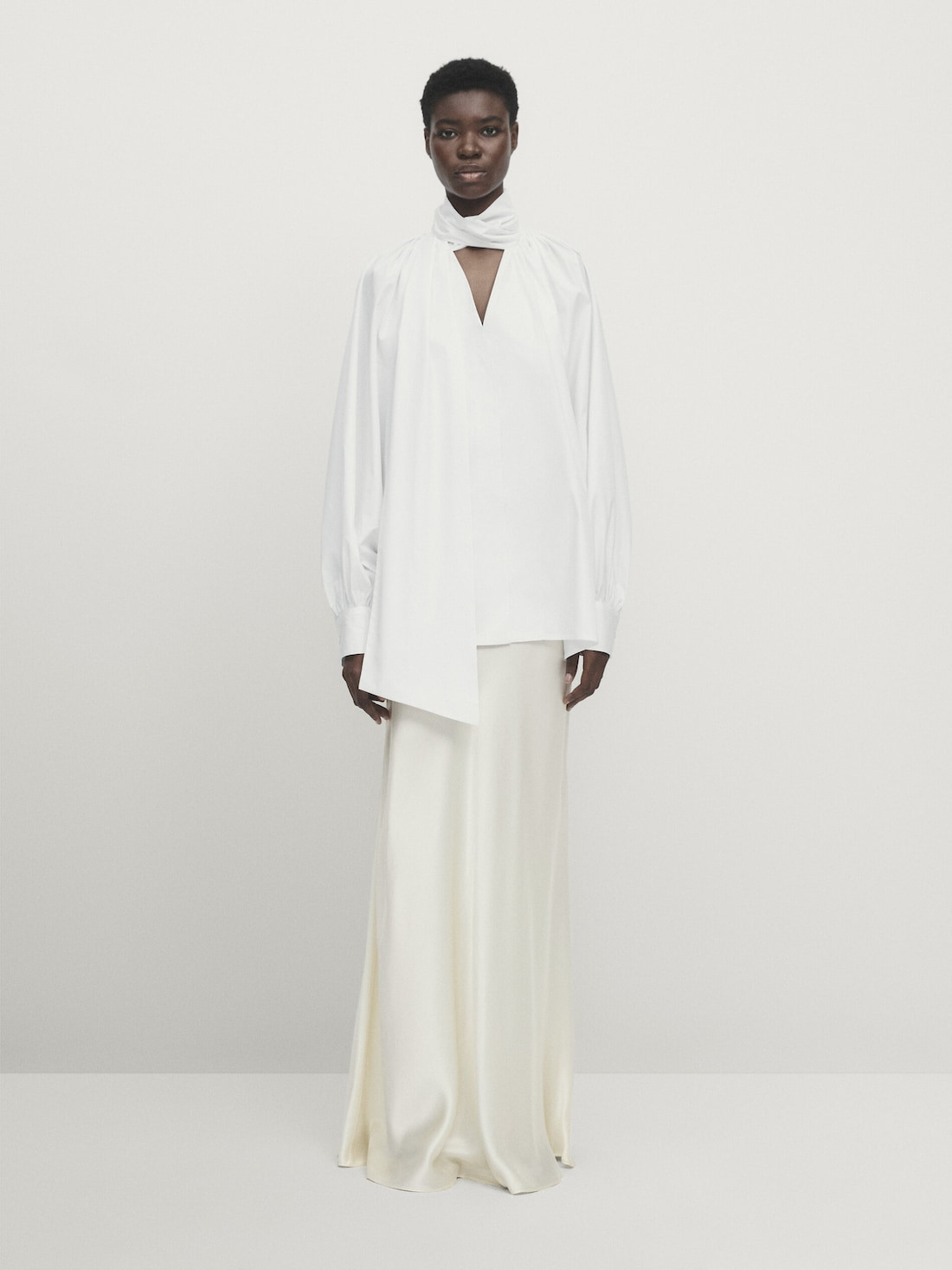 Rock lang Paspel Satinoptik – Studio | Massimo Dutti DE