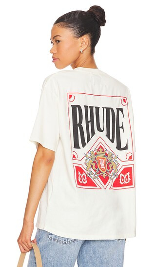 Card Tee in Vintage White | Revolve Clothing (Global)