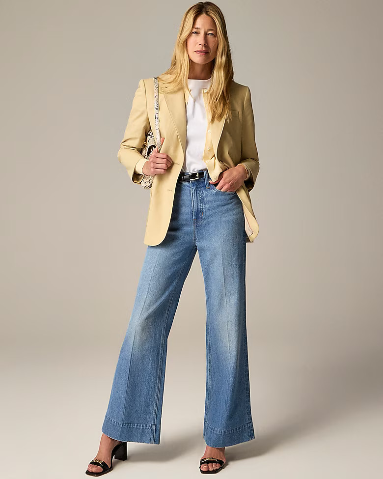 Tall denim trouser in Chambray blue wash | J. Crew US