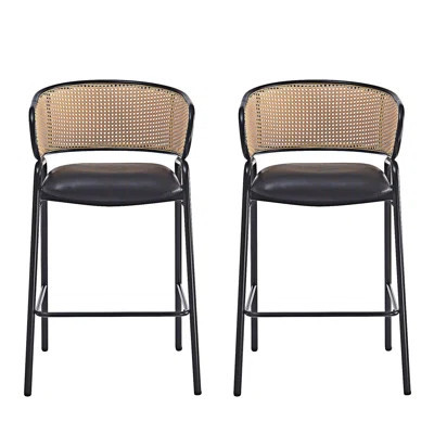 Upholstered Bar Stool Side Chair Set Of 2 | Wayfair North America