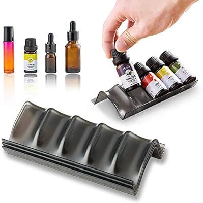 HANSGO Essential Oil Storage, 3PCS Essential Oil Holders Oils Rack Holds 15 Oil Bottles and Rolle... | Amazon (US)