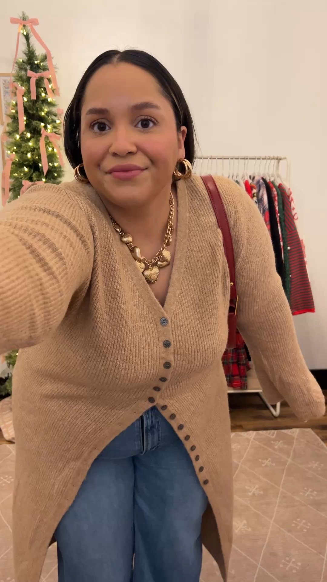 12 Days of Holiday Outfits Day 9 
Chic casual holiday look , office outfit idea , night out or date night look 
Best jeans ever - wearing my true size 16 short 

#LTKootd #LTKSaleAlert #LTKPlusSize