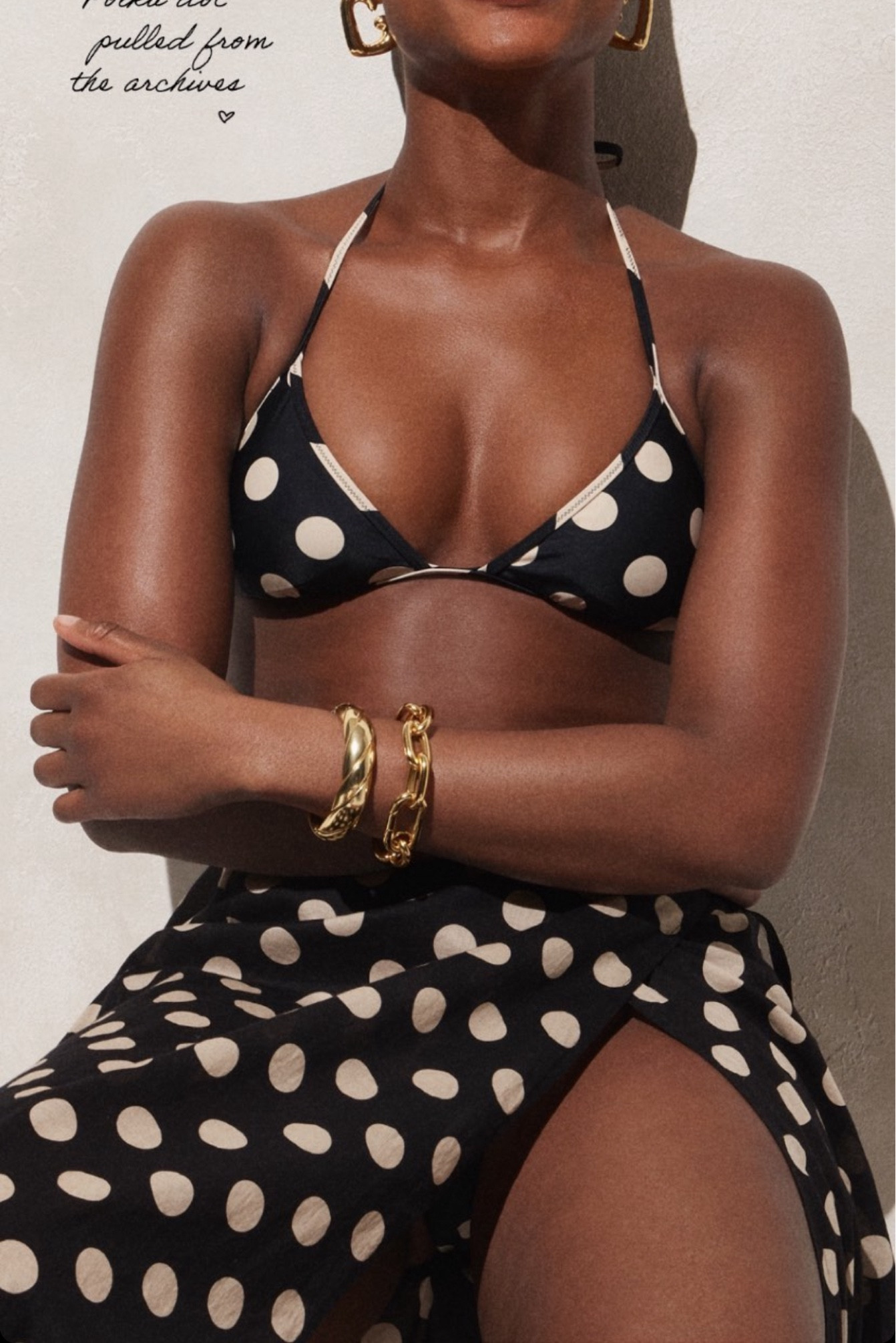 Polka dot bikini sarong skirt coverup beach summer spring ready vacation #LTKstyletip #swim #summer 

#LTKtravel #LTKswim #LTKSpringSale